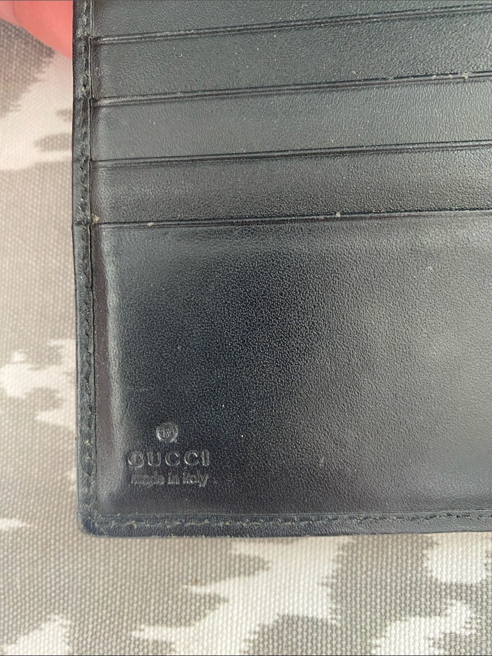 Gucci Jackie GG Canvas Black Leather Compact Wallet - Picture 2 of 10